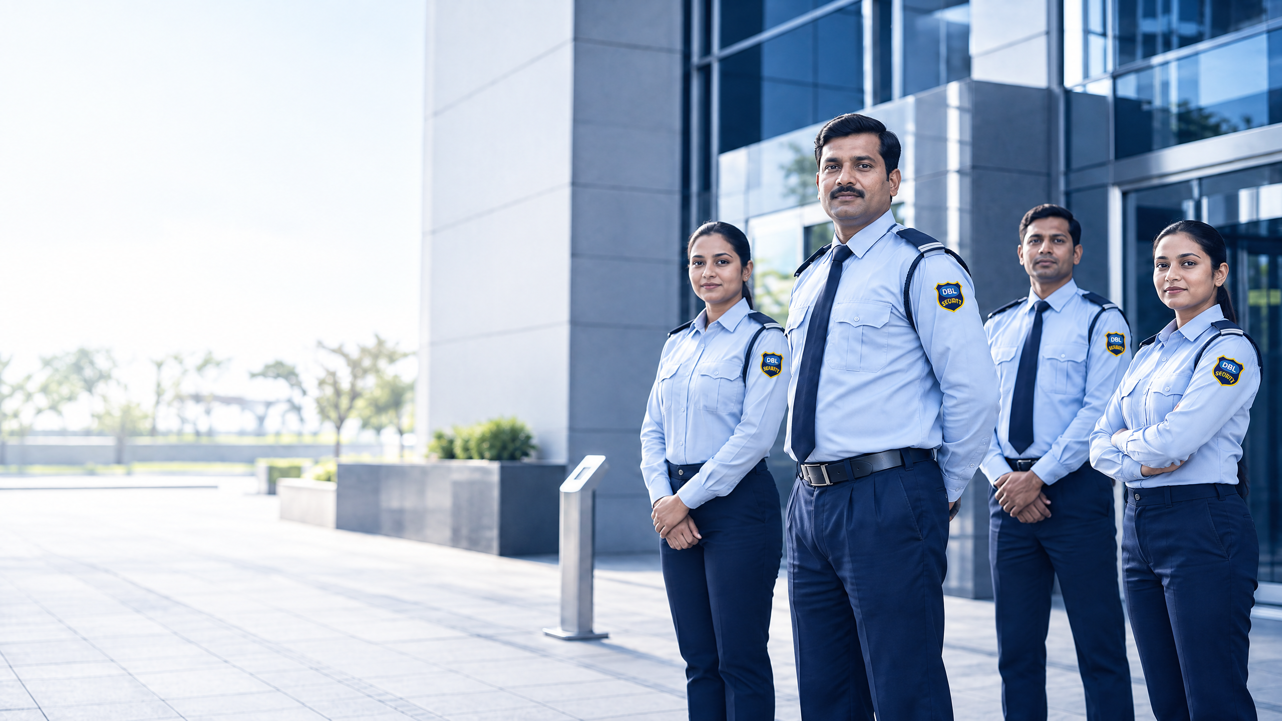 DBL security personnel at a corporate facility